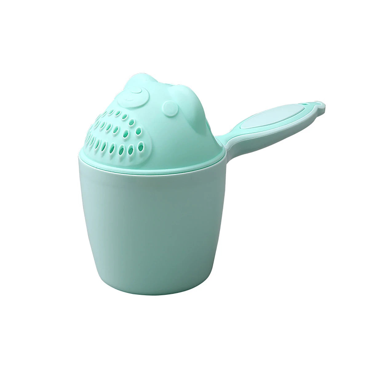 Vaso de champú para baby shower con protector de enjuague – Gorro de dibujos animados para enjuague de baño para herramienta de lavado de cabello de niños