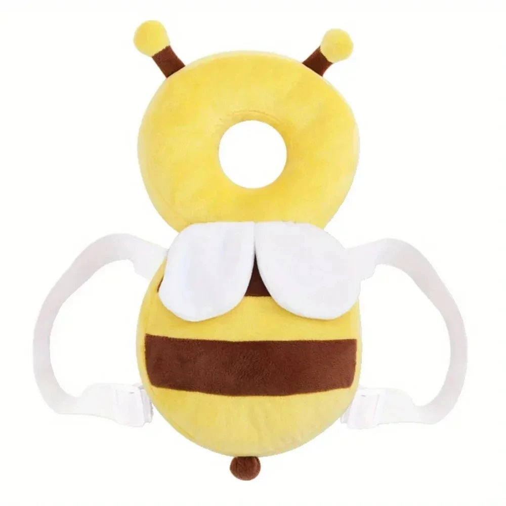 Mochila Cojín Protector de Cabeza para Bebés – Almohadilla de Seguridad Anticaídas para Niños Pequeños que Aprenden a Caminar (Diseño de Abeja Linda)